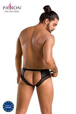 Труси чоловічі з ланцюжком та відкритою попою Passion 030 SLIP OPEN TOM black L/XL чорні