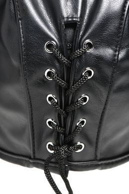 Маска Master Series Dungeon Demon Bondage Mask with Horns Black