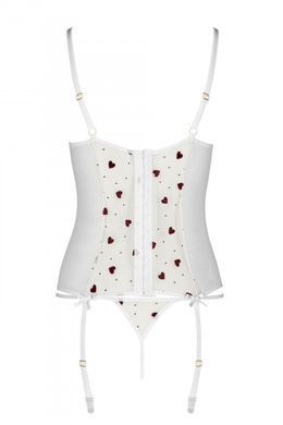 Еротичний корсет Passion LOVELIA CORSET white L/XL