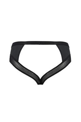Труси чоловічі з ланцюжком та відкритою попою Passion 030 SLIP OPEN TOM black L/XL чорні