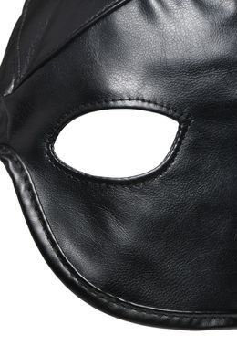 Маска Master Series Dungeon Demon Bondage Mask with Horns Black