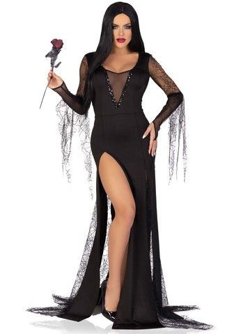 Эротический костюм Аддамс Leg Avenue Sexy Spooky Morticia L