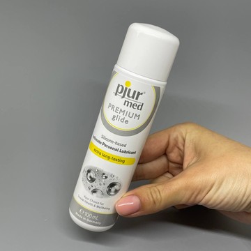 Лубрикант силиконовый для чувствительной кожи pjur MED Premium glide 100 мл (мятая упаковка) - фото