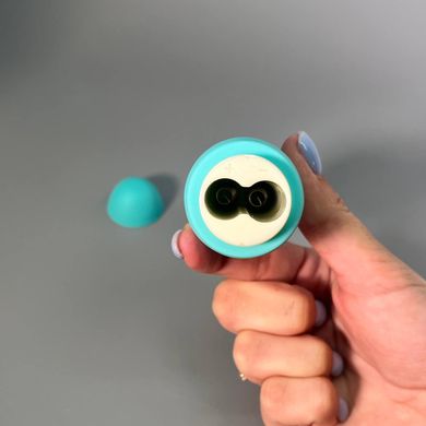 Мини-вибромассажер Wooomy Smally Mini Wand Turquoise - фото
