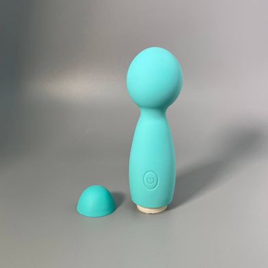 Мини-вибромассажер Wooomy Smally Mini Wand Turquoise - фото