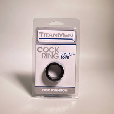 Ерекційне кільце Doc Johnson Titanmen Tools Cock Ring Black - фото