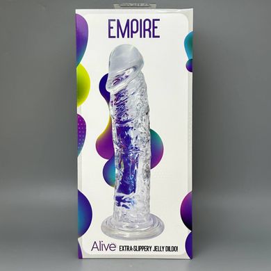 Прозорий фалоімітатор Alive Jelly Dildo Empire (19,3 см) - фото