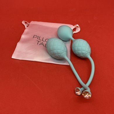 Вагинальные шарики с кристаллом Сваровски PILLOW TALK мятные - фото