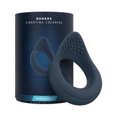 Ерекційне віброкільце Boners Vibrating Cock Ring with Perineum Stimulation - фото