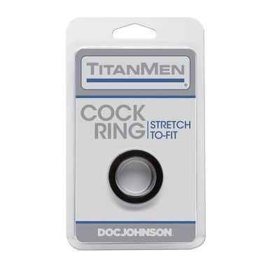 Ерекційне кільце Doc Johnson Titanmen Tools Cock Ring Black - фото