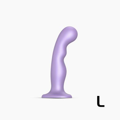 Насадка для страпона Strap-On-Me Dildo Plug P&G Lilas Metallic L (длина 16,5 см; диаметр 4 см) - фото