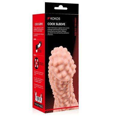 Насадка на член с отверстием для мошонки Kokos Cock Sleeve CS 004-L - фото