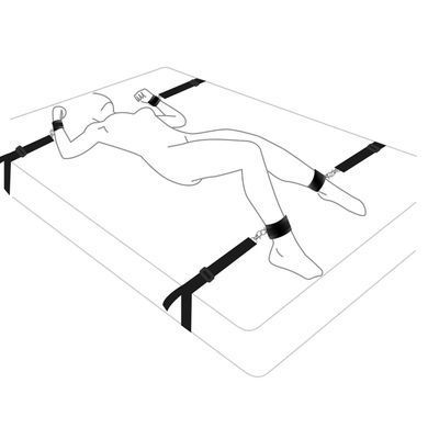 БДСМ розтяжка на ліжко Art of Sex BDSM No pain - No game - фото