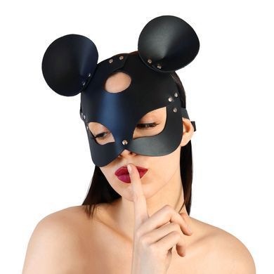 Шкіряна маска мишки Art of Sex Mouse Mask чорна