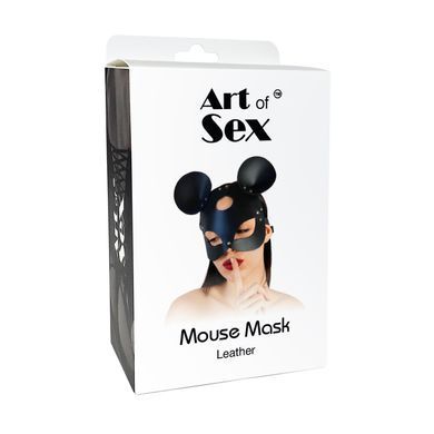 Шкіряна маска мишки Art of Sex Mouse Mask чорна