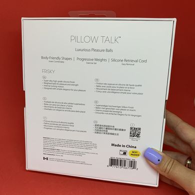 Вагинальные шарики с кристаллом Сваровски PILLOW TALK мятные - фото