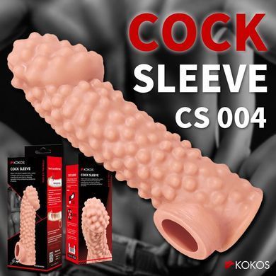 Насадка на член с отверстием для мошонки Kokos Cock Sleeve CS 004-L - фото