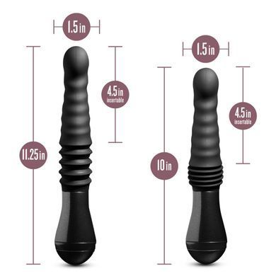 Пульсатор женский Temptasia by Blush Lazarus Thrusting Dildo Black - фото