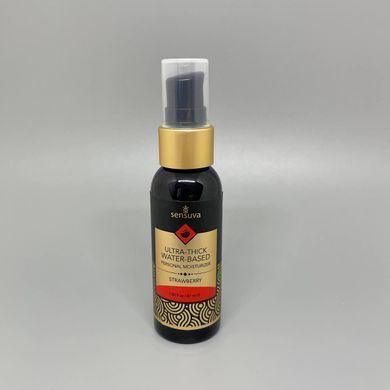 Густа їстівна змазка Sensuva UltraThick Water-Based полуниця 57 мл - фото