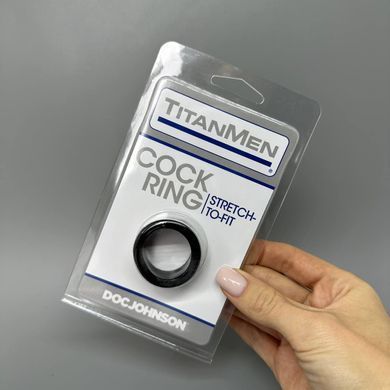 Ерекційне кільце Doc Johnson Titanmen Tools Cock Ring Black - фото
