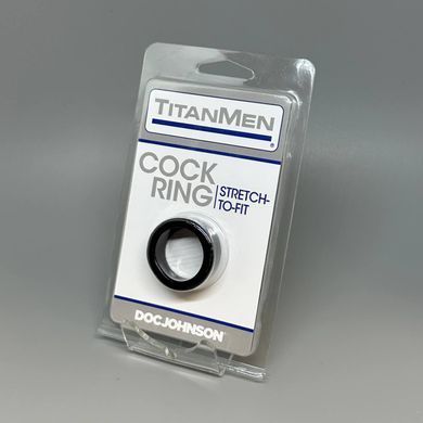 Ерекційне кільце Doc Johnson Titanmen Tools Cock Ring Black - фото