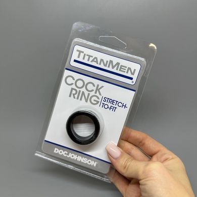 Ерекційне кільце Doc Johnson Titanmen Tools Cock Ring Black - фото