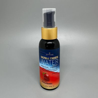 Густа їстівна змазка Sensuva UltraThick Water-Based полуниця 57 мл - фото