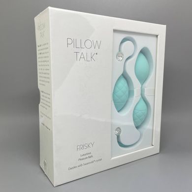 Вагинальные шарики с кристаллом Сваровски PILLOW TALK мятные - фото