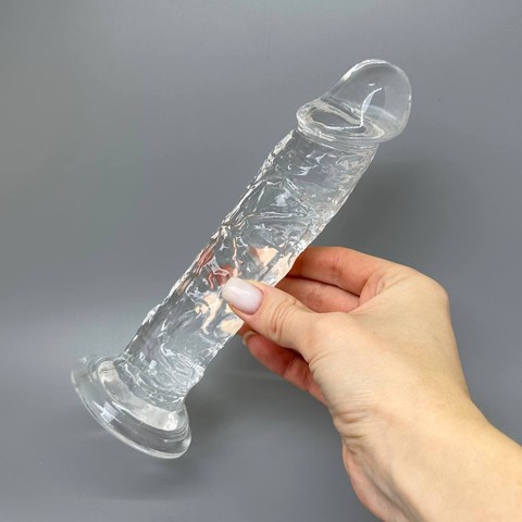 Прозрачный фаллоимитатор Alive Jelly Dildo Empire (19,3 см) - фото