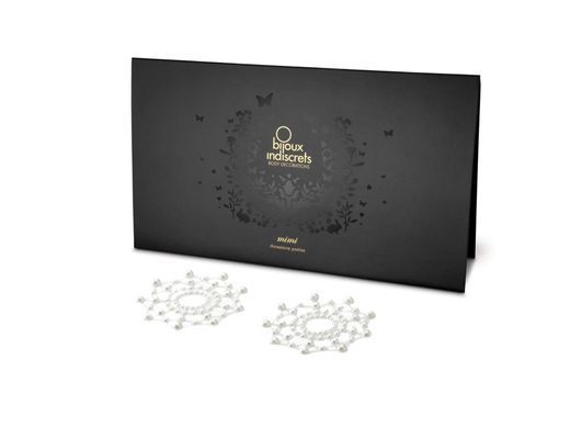 Пэстис из кристаллов Bijoux Indiscrets Mimi Pearl, украшение на грудь - фото
