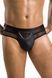 Труси чоловічі з ланцюжком та відкритою попою Passion 030 SLIP OPEN TOM black L/XL чорні