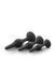 Набор анальных пробок Blush Luxe Beginner Plug Kit Black (1,9; 2,5; 3,2 см) - фото товара