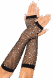 Мітенки сітка Leg Avenue Rhinestone Fishnet Arm Warmers Black