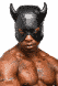 Маска Master Series Dungeon Demon Bondage Mask with Horns Black