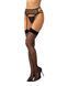 Эротические колготки-бодистокинг Obsessive Isinne garter stockings S/M/L - фото товара