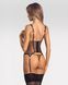 Корсет з трусиками Obsessive Soranna cupless corset & crotchless thong S/M