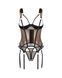 Корсет з трусиками Obsessive Soranna cupless corset & crotchless thong S/M