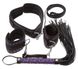 Bad Kitty restraint Set - набор БДСМ 4 предмета черно-фиолетовый - фото товара