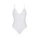 Боді з ажурним декором та доступом Passion Ursula Body white S/M - фото товару