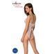 Боді з ажурним декором та доступом Passion Ursula Body white S/M - фото товару