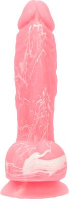 Розовый фаллоc, светящийся в темноте Addiction Brandon (19 см) - фото