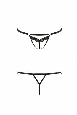 Трусики-стрепи Passion Exclusive SOLON THONG black S/M