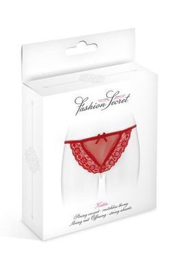 Трусики-стрінги з перловою ниткою Fashion Secret KATIA Red S/M/L
