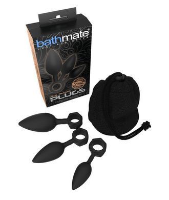 Набір анальних пробок Bathmate Anal Training Plugs (2,5; 3,1; 3,8 см) - фото