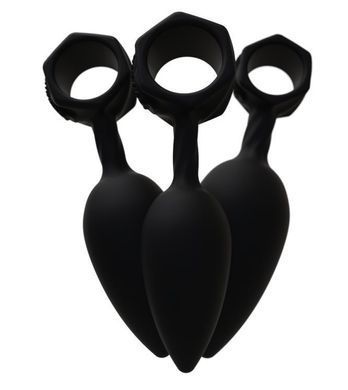 Набір анальних пробок Bathmate Anal Training Plugs (2,5; 3,1; 3,8 см) - фото