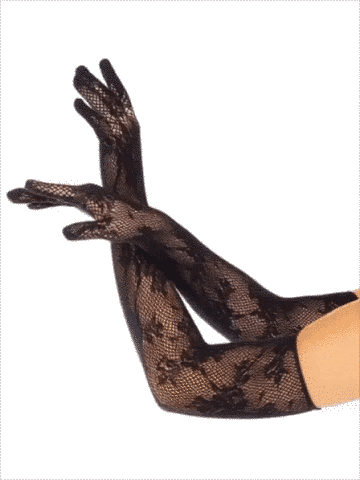 Длинные перчатки Leg Avenue Lace Opera Length Gloves Black