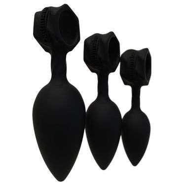 Набір анальних пробок Bathmate Anal Training Plugs (2,5; 3,1; 3,8 см) - фото