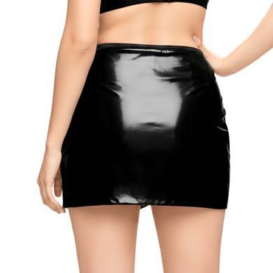 Лакова сексуальна спідниця Art of Sex Malibu чорна L-2XL
