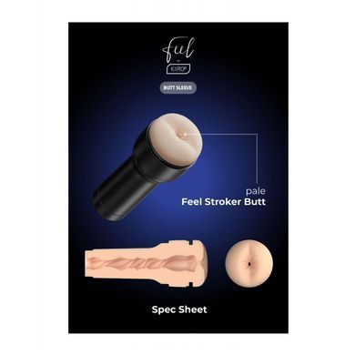 Kiiroo Feel Stroker Butt pale - мастурбатор анус для секс-машини Kiiroo Keon тілесний - фото