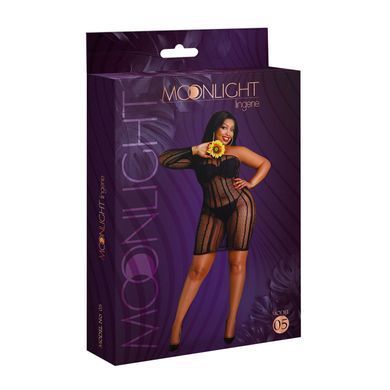 Сукня-сітка Moonlight Plus Model 05 Black XL-XXXL, Чорний, XL/XXXL